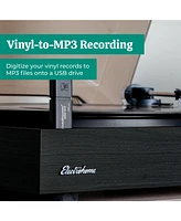 Electrohome Montrose Wireless Upgradable Vinyl Record Player with Berkeley, Powered Bluetooth Bookshelf Speakers, 1" Tweeter & 3" Driver, for Natural