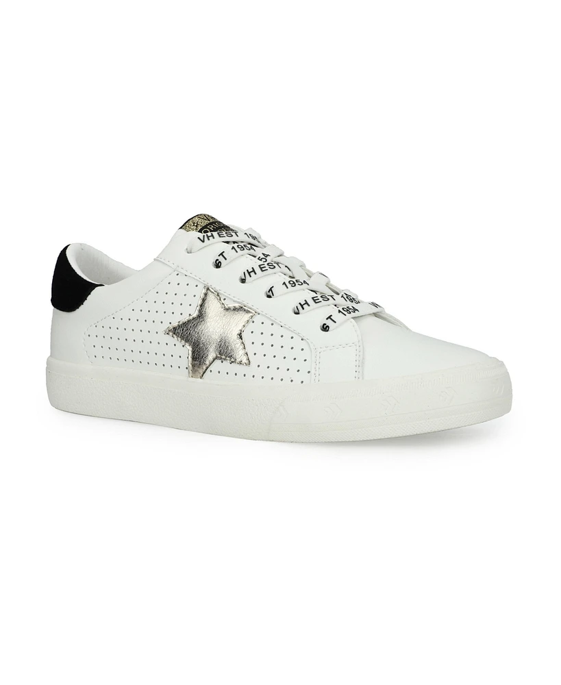 Grande - White Washed Gold Women's's Sneaker by