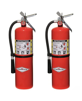 Amerex B456, 10lb Abc Dry Chemical Fire Extinguisher with Aluminum Valve & Wall Hanger