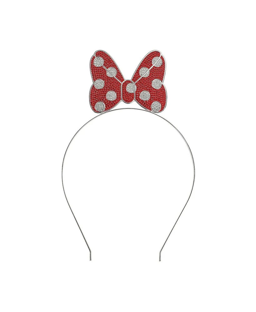 Disney Minnie Mouse Bow Glitzy Metal Headband
