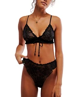 Free People Women's Gia Lace Tanga Underwear