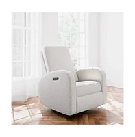 Storkcraft Santa Monica Power Recliner Swivel Glider (Steel Basketweave)