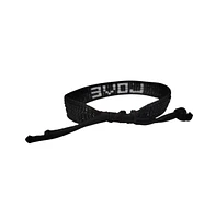 Black & White Love Beaded Bracelet – Handmade with Purpose