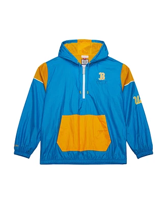 Mitchell & Ness Men's Blue Ucla Bruins Anorak Vintage Logo Half-Zip Hoodie Jacket