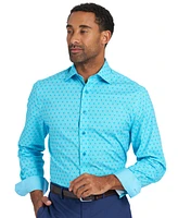 Nick Graham Men's Hexagon Star Dress Shirt