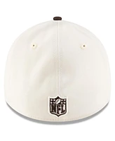 New Era Men's Cream/Brown Cleveland Browns 2025 Nfl Draft 39THIRTY Flex Hat