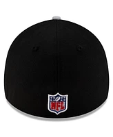 New Era Men's Black/Silver Las Vegas Raiders 2025 Nfl Draft 39THIRTY Flex Hat