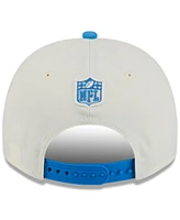 New Era Men's Cream/Blue Detroit Lions 2025 Nfl Draft A-Frame 9FIFTY Snapback Hat