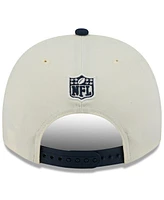 New Era Men's Cream/Navy New England Patriots 2025 Nfl Draft A-Frame 9FIFTY Snapback Hat