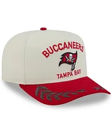 New Era Men's Cream/Red Tampa Bay Buccaneers 2025 Nfl Draft A-Frame 9FIFTY Snapback Hat