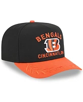 New Era Men's Black/ Cincinnati Bengals 2025 Nfl Draft A-Frame 9FIFTY Snapback Hat