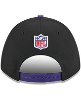 New Era Men's Black/Purple Minnesota Vikings 2025 Nfl Draft 9FORTY A-Frame M-Crown Adjustable Hat
