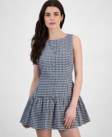 Rebel + Leigh by Iot Juniors' Drop-Waist Sleeveless Mini Dress
