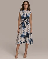 Donna Karan New York Women's Printed Tie-Front Dress