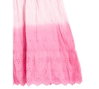 Rare Editions Baby Girls Flutter-Sleeve Ombre Eyelet Dress