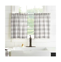 Elrene Home Fashions Farmhouse Living Buffalo Check Window Tier Set