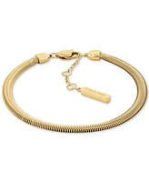 Calvin Klein Stainless Steel 3-Pc. Set Crystal Mixed Chain Bracelets