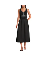 Lands' End Women's Duet Vneck Sweater Dress