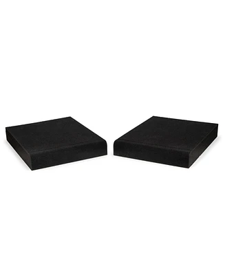 Fluance High Density Acoustic Foam Isolation Pads for Bookshelf Speakers and Studio Monitors, 10" x 7.5", Improved Sound, Vibration Damping, Multiple