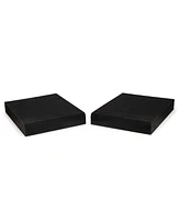 Fluance High Density Acoustic Foam Isolation Pads for Bookshelf Speakers and Studio Monitors, 10" x 7.5", Improved Sound, Vibration Damping, Multiple