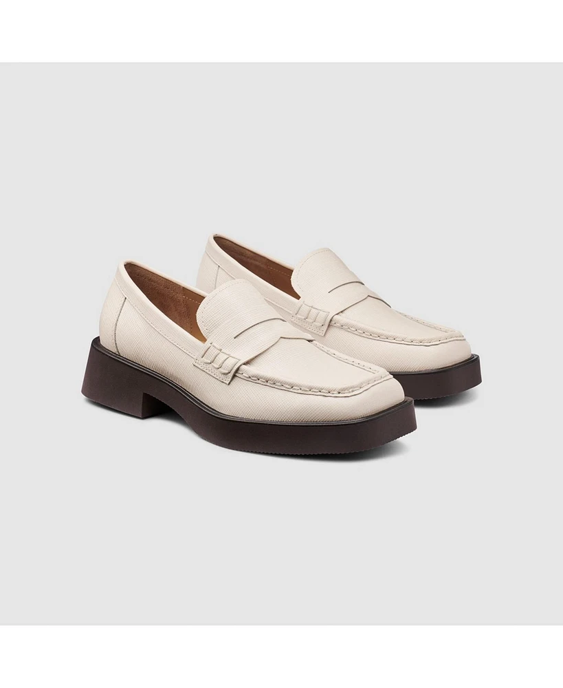 G.h.bass Womens Bowery Square Toe Loafer