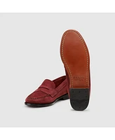 G.h.bass Womens Suede Willa Flat Strap Weejuns Loafer