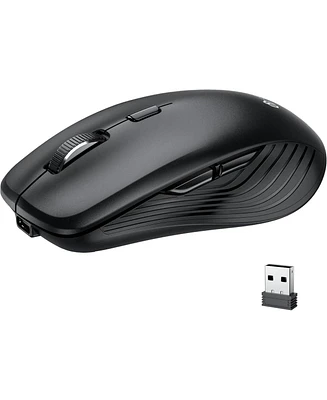 Wireless Bluetooth Mouse 2.4GHz Usb Receiver Rechargeable Silent Mouse