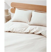 Organic Cotton Cool-Air Percale Duvet Cover - Full/Queen