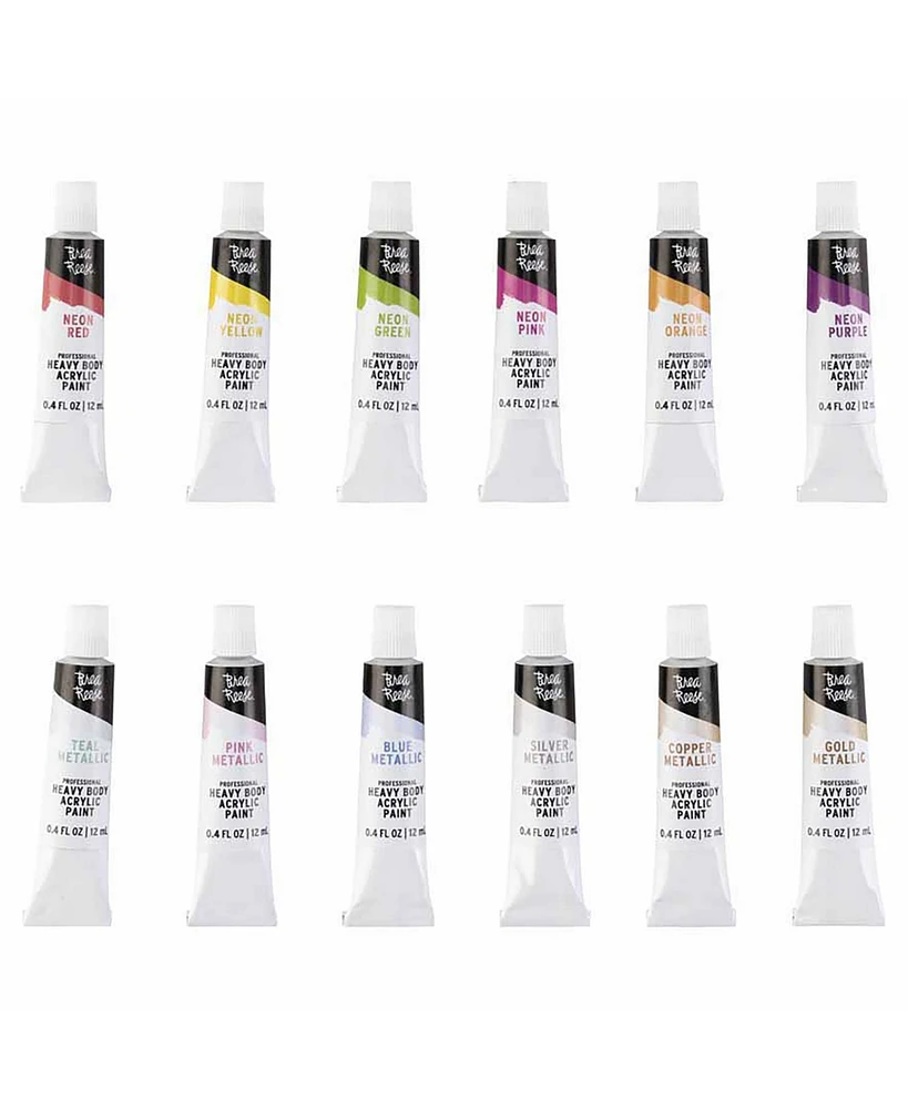 Professional Heavy Body Acrylic: Neon & Metallic