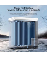 Zafro 1.8 Cu. Ft. Chest Freezer – This compact, freestanding freezer features a removable basket, adjustable temperature, and a top-opening doo