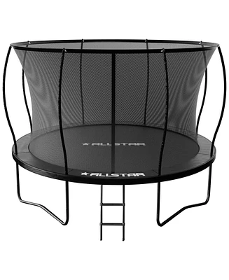 Allstar 12' Trampoline for Kids Outdoor Backyard Play Equipment w/ Net & Ladder