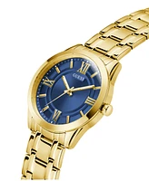 Guess Men's Analog Gold-Tone Stainless Steel Watch, 44mm