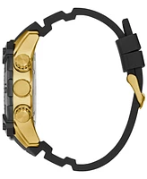 Guess Men's Multifunction Black Silicone Watch, 52mm