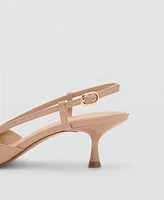 Mango Women's Patent Leather Effect Heeled Shoes
