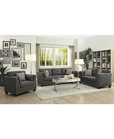 Linen Upholstered Armchair – Perfect for Living Room or Bedroom