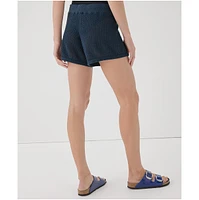 Pact Women's Organic Cotton Beachside Linen Crochet Short