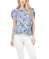 Fever Women's Scoop Neck Sleeveless Top
