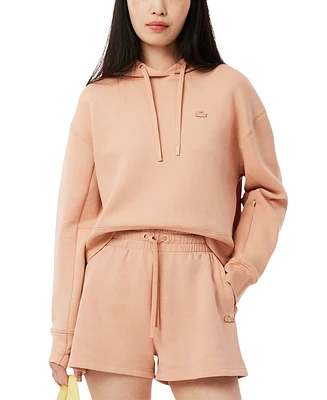 Lacoste Usa Women's Hooded Logo Long-Sleeve Sweatshirt