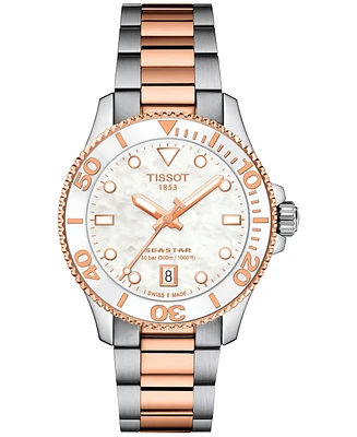 Tissot Women's Swiss Seastar 1000 Two-Tone Stainless Steel Bracelet Watch 36mm
