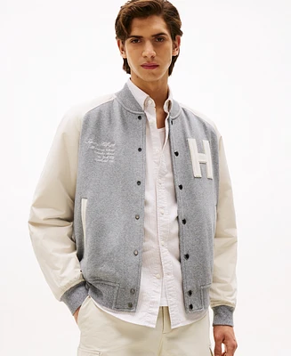 Tommy Hilfiger Men's Varsity Logo Bomber Jacket