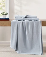 Tommy Hilfiger Pique Solid Cotton Blanket