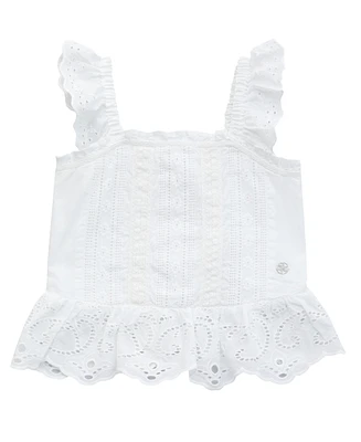 Guess Big Girls Muslin Tank Top