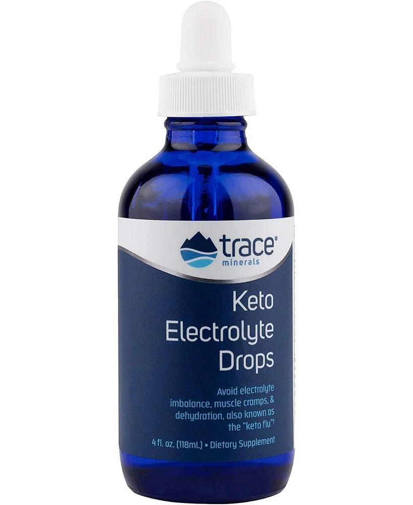 Trace Minerals Keto Electrolyte Drops | Full Spectrum Electrolytes for Dehydration, Muscle Cramps, Imbalance Gluten Free,