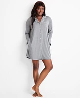 State of Day Women's Notch Collar Sleepshirt Xs-3X