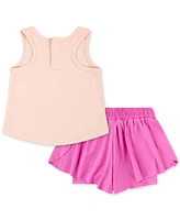 Nike Baby Girls Dri-fit Wildflower Tank Top & Shorts, 2 Piece Set