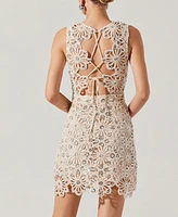 Astr the Label Women's Priscila Floral Crochet Dress