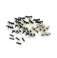 1/64th 25 Pack of Holstein Cattle