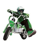 Razor Kid and Teen Dirt Rocket 24 Volts High Torque Electric Motorcycle with Pneumatic Tires, Speeds up to 14 Miles Per Hour, 2 Pack, Black/Green