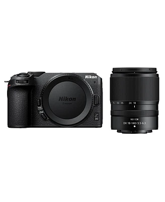 Nikon Z 30 Dx-Format Mirrorless Camera With Nikkor Z Dx 18-140mm f/3.5-6.3 Vr Lens