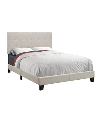 Upholstered Tufted Bed Frame for Cozy and Elegant Bedroom Setup